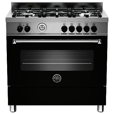 Bertazzoni MAS905MFES Dual Fuel Single Range Cooker Matt Black Bertazzoni MAS905MFES Dual Fuel Single Range Cooker Matt Black